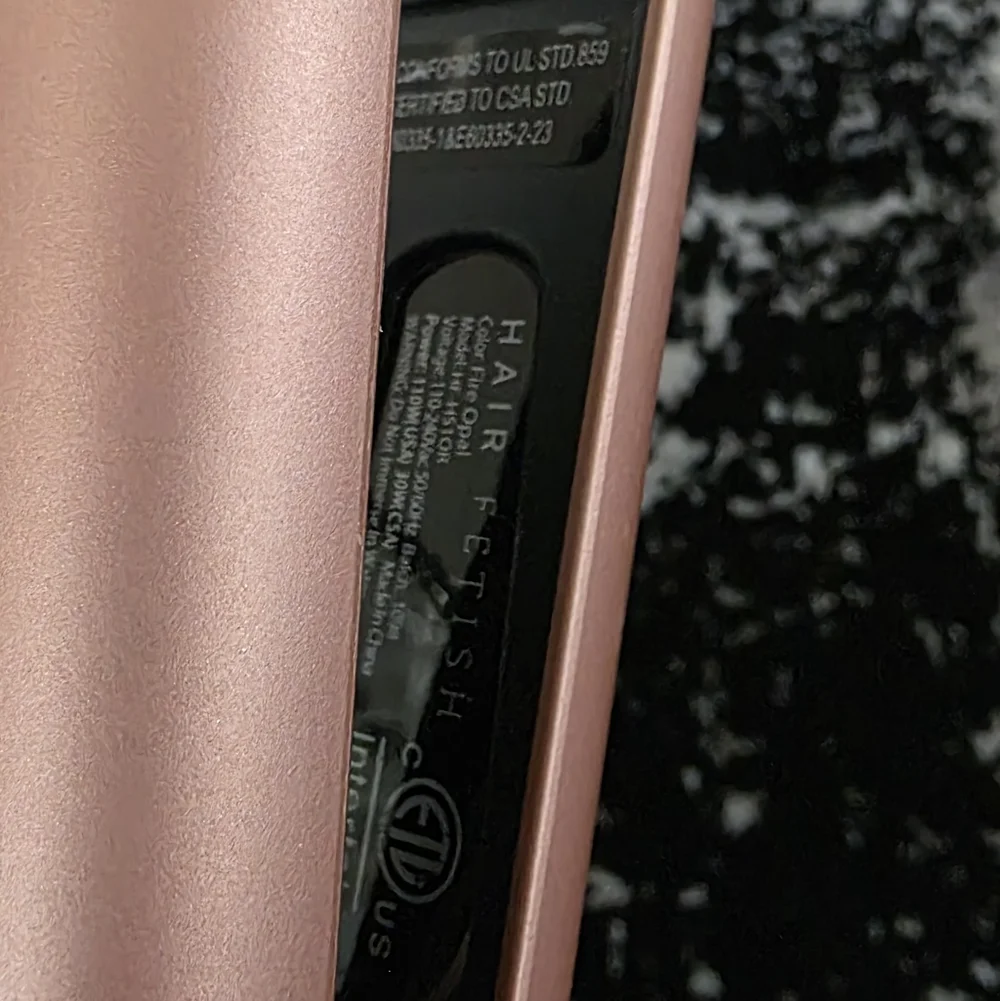 Hair Fetish Hedonist 1.25" Flat Iron with Japanese Tourmaline Plates Fire Opal - Picture 10 of 11